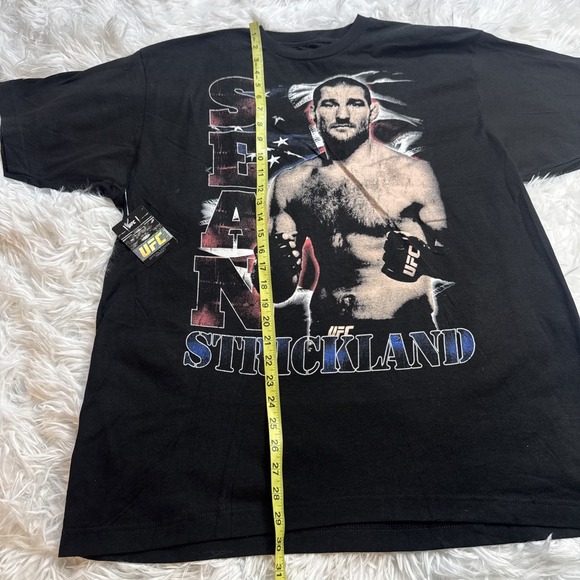 UFC MMA Sean Strickland Graphic Tee Black Men's X-Large XL T-Shirt Crew New! - Picture 5 of 7